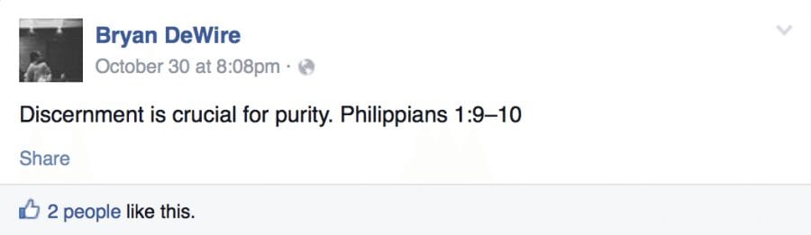 2014-11-10 Brian Dewire on discernment