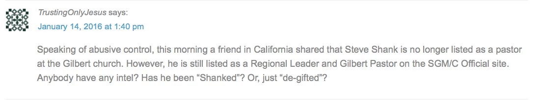 2016-01-15 Where is Steve Shank