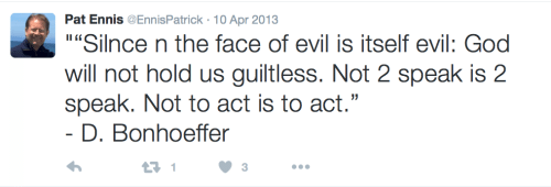 2016-03-12 Pat Ennis quotes Bonhoffer