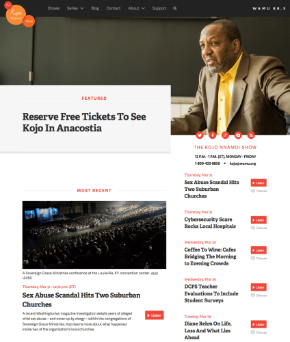 2016-04-01 Kojo Nnamdi show on CLC