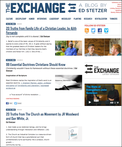 2016-09-08 Ed Stetzer number titles