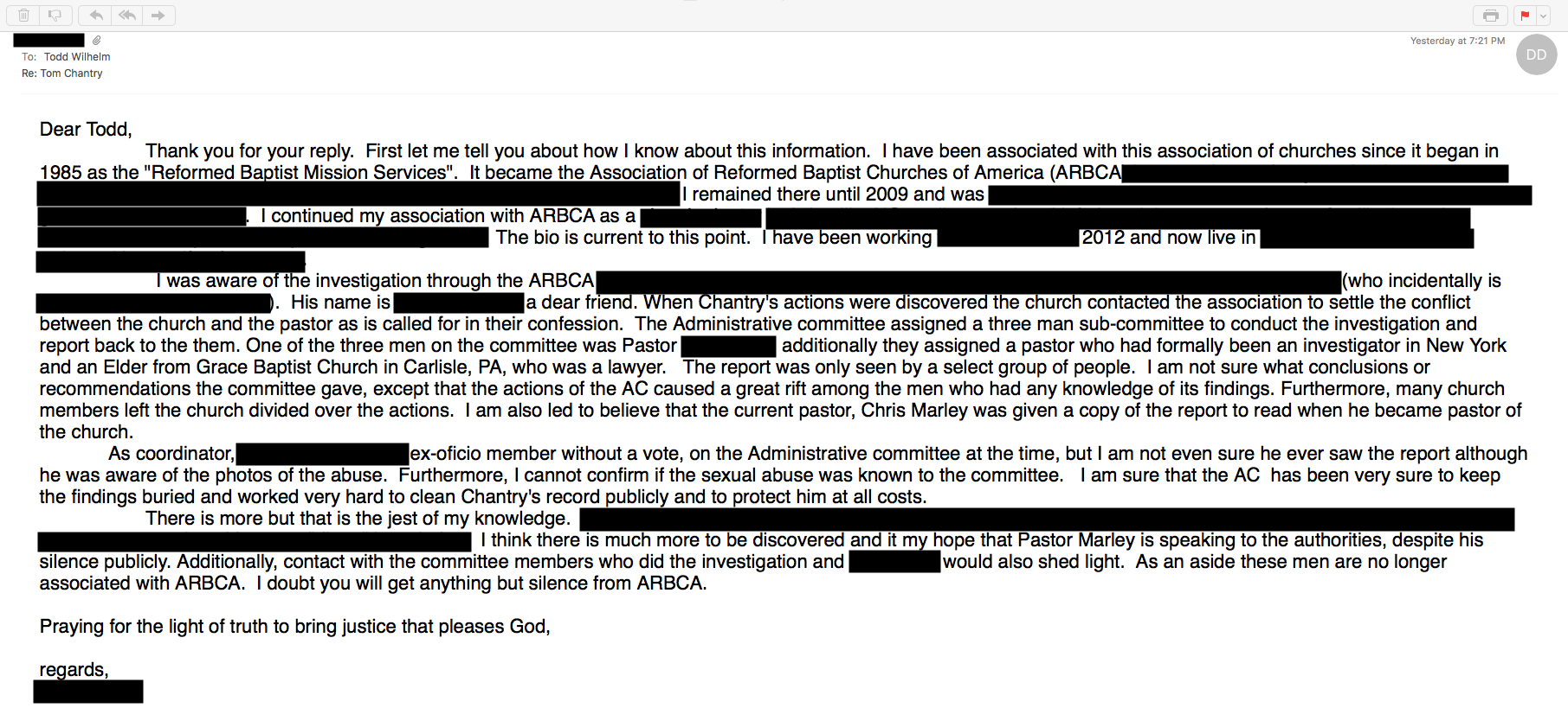 redacted email meaning