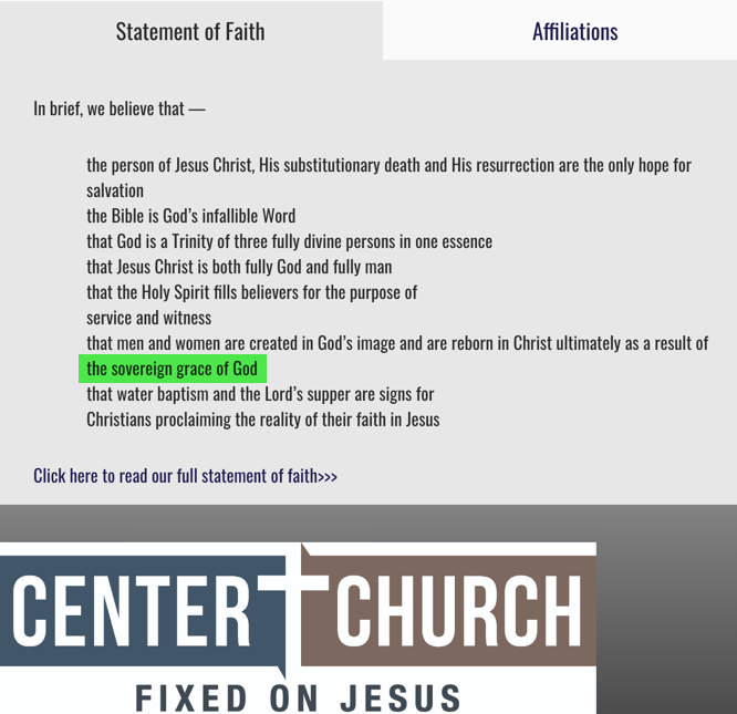 Reference to Sovereign Grace